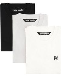 Palm Angels - Set Of Three Crew-Neck T-Shirts - Lyst