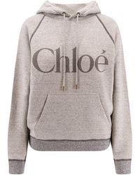 Chloé - Cotton Blend Sweatshirt - Lyst