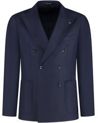 Tagliatore - Double-Breasted Virgin Wool Jacket - Lyst