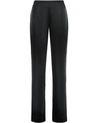 St. John - Satin Trousers - Lyst
