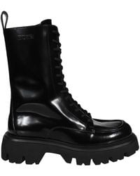 MSGM - Leather Boots - Lyst