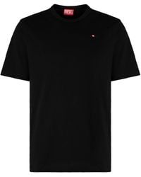 DIESEL - T-Adjust-Microdiv Cotton Crew-Neck T-Shirt - Lyst