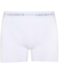 Les Deux - Logo Print Cotton Trunks - Lyst