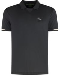 BOSS - Technical Fabric Polo Shirt - Lyst