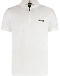 BOSS - Technical Fabric Polo Shirt - Lyst