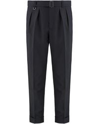 Paolo Pecora - Wool Blend Trousers - Lyst