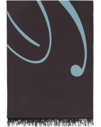 Burberry - Logo Wool Scarf - Lyst