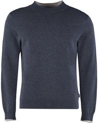 BOSS by HUGO BOSS Cotton Kesom Sweater in Gray for Men | Lyst