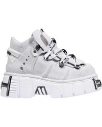 Vetements - Leather Platform Sneakers - Lyst