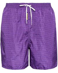 DSquared² Nylon Swim Shorts - Purple