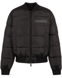 DSquared² - Nylon Puffer Bomber Jacket - Lyst