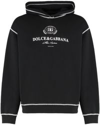 Dolce & Gabbana - Cotton Hoodie - Lyst