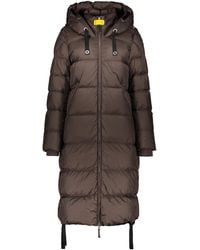 Parajumpers - Dark Long Down Jacket With Adjustable Hood - Lyst