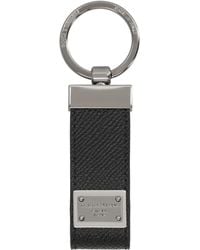Dolce & Gabbana - Leather Keyring With Logo - Lyst