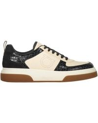 Ferragamo - Ferragamo Cassina Low Croc-embossed Leather Sneaker - Lyst