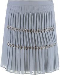 Alberta Ferretti - Mini Skirt With Rhinestones - Lyst