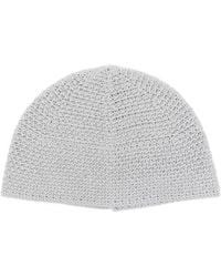 Emporio Armani - Cotton Blend Beanie Hat - Lyst