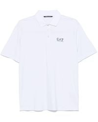 EA7 - Printed Logo Polo - Lyst