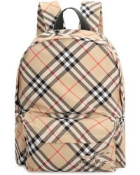 Burberry - Chic Printed Nylon Backpack 35X41X14 Cm - Lyst