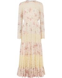 chinese dress ladies Long Tulle Lace Dress - Philosophy Di Lorenzo Serafini | Espace Cannelle