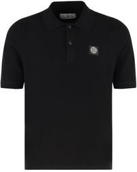 Stone Island - Cotton-Piqué Polo Shirt - Lyst