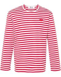 COMME DES GARÇONS PLAY - Emblem Heart Cotton T-Shirt - Lyst