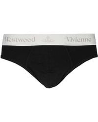 Vivienne Westwood - Set Of Two Cotton Briefs With Logoed Elastic Band - Lyst