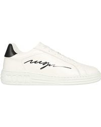 MSGM - Leather Low-Top Sneakers - Lyst
