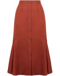 Agnona - A-Line Midi Skirt - Lyst