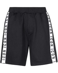 DSquared² - Fleece Shorts - Lyst