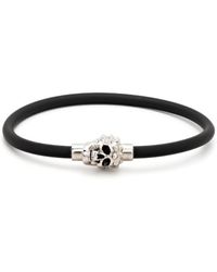 McQueen - Skull Rubber Bracelet - Lyst