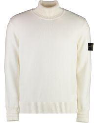 Stone Island - Wool Blend Turtleneck Sweater For - Lyst