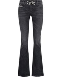 DIESEL - Logo Denim Jeans - Lyst