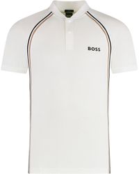 BOSS - Technical Fabric Polo Shirt - Lyst