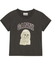Ganni - Poodle Organic Cotton T-Shirt - Lyst
