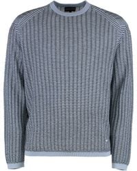 Emporio Armani - Wool-Blend Crew-Neck Sweater - Lyst