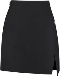Black Off-White c/o Virgil Abloh Wool-blend Mini Skirt in Nero - Save 9% Womens Skirts Off-White c/o Virgil Abloh Skirts 