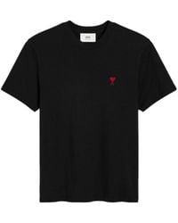 Ami Paris - De Coeur Cotton T-Shirt - Lyst
