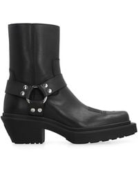 Vetements - Leather Cowboy Boots - Lyst