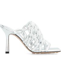 Bottega Veneta - Leather Stretch Mules - Lyst