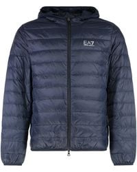 EA7 - Hooded Ultra-Light Down Jacket - Lyst