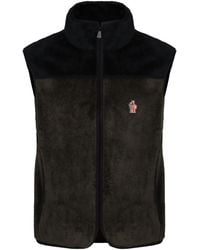 Moncler - Padded Fleece Gilet - Lyst