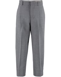 AMI Cropped Pants - Gray