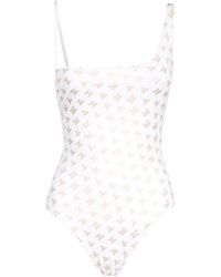 Max Mara - One-Piece Swimsuit With Logo - Lyst