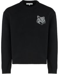 Maison Kitsuné - Sweater With Round Neck - Lyst