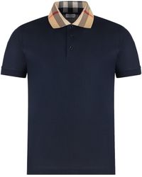 Burberry - Cotton-Piqué Polo Shirt - Lyst