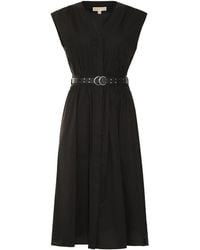 MICHAEL Michael Kors - Belted Cotton Dress - Lyst