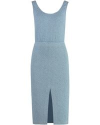 St. John - Wool-Blend Dress - Lyst
