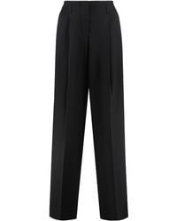 Golden Goose - Wool Wide-Leg Trousers - Lyst