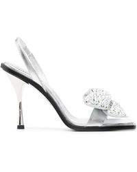 DSquared² - Rhinestone Details Heel Sandals - Lyst